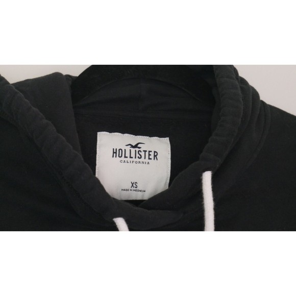 Hollister Daisy Logo Women's Black Hoodie - Size XS - Picture 3 of 4